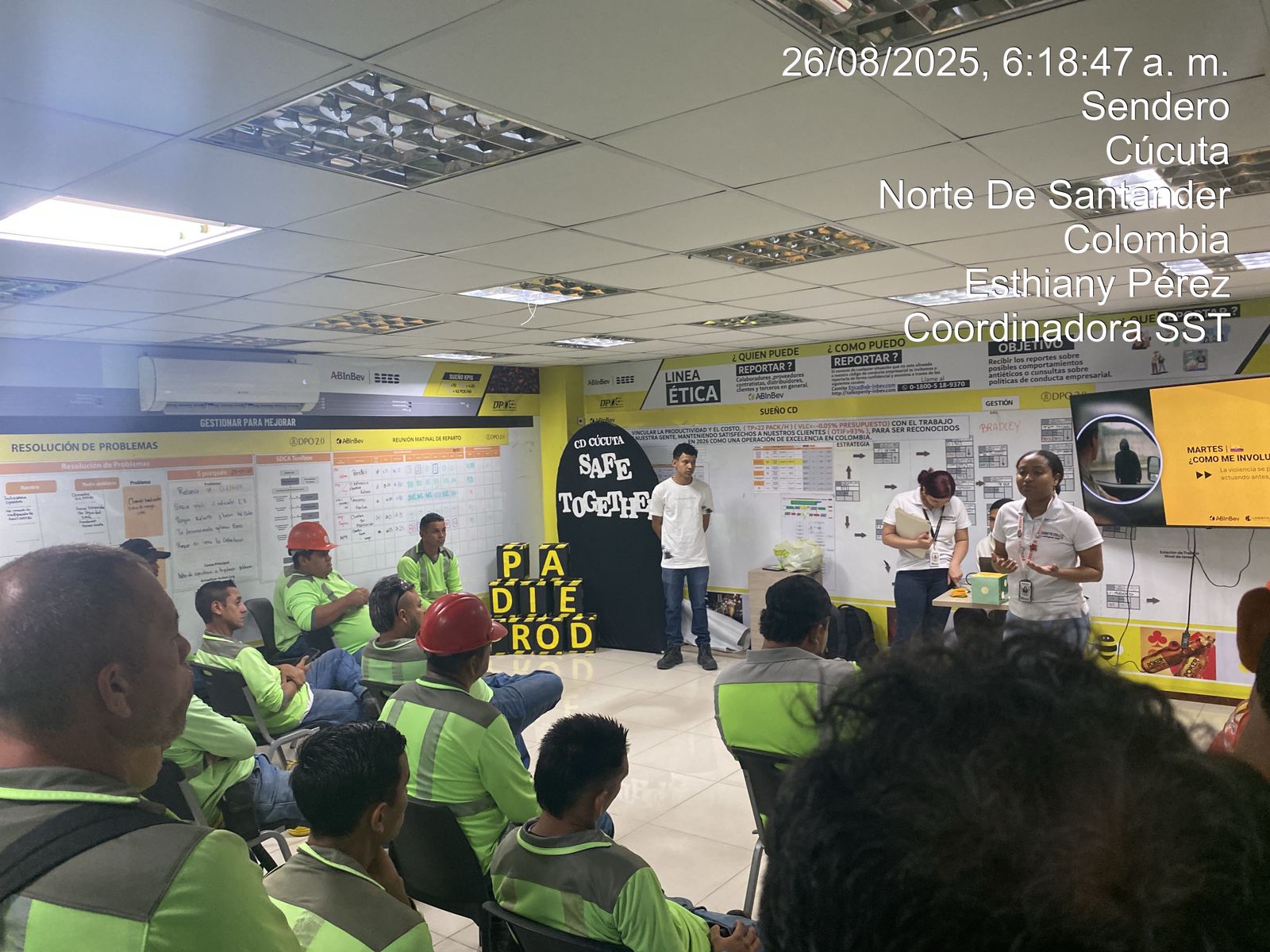 Evidencia de capacitación